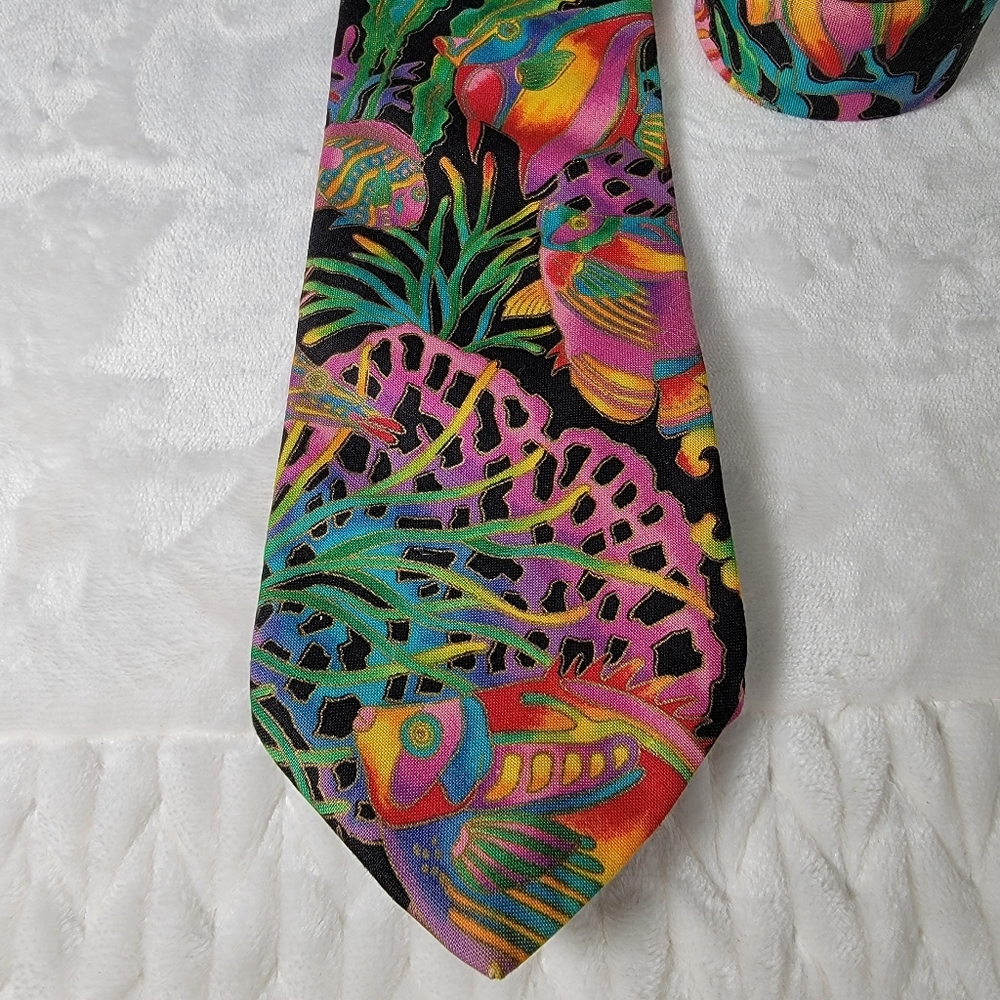 Linda Tilson Sarasota Tropical Fish Tie